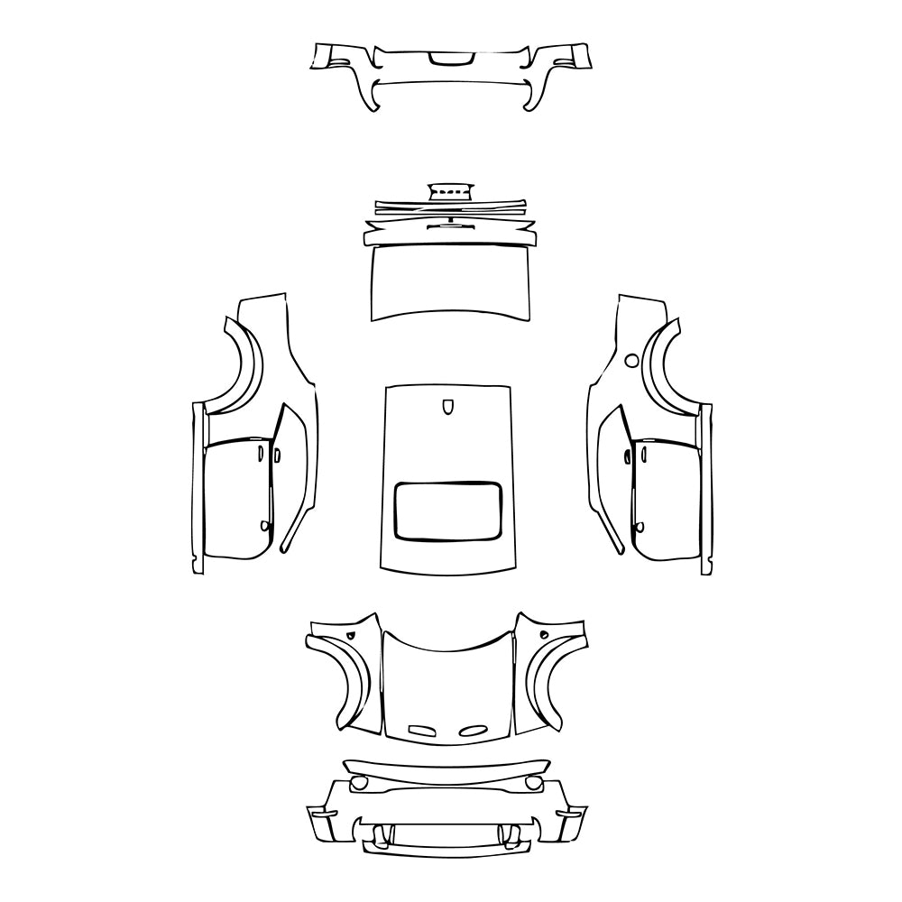 Pre-Cut PPF Dodge Challenger Widebody SRT SUPER STOCK 2022 - PPF-Kits