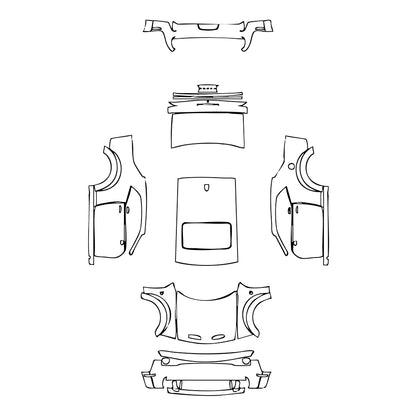 Pre-Cut PPF Dodge Challenger Widebody SRT SUPER STOCK 2022 - PPF-Kits