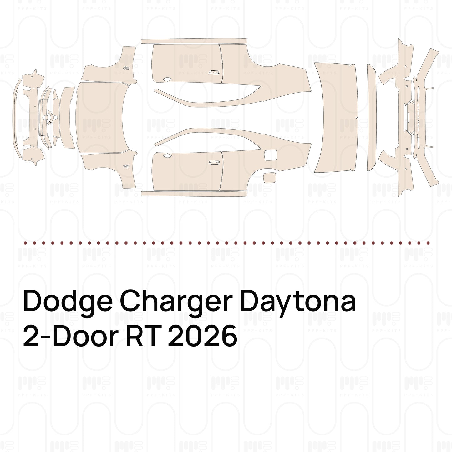 PPF precortado Dodge Charger Daytona 2-Door RT 2026
