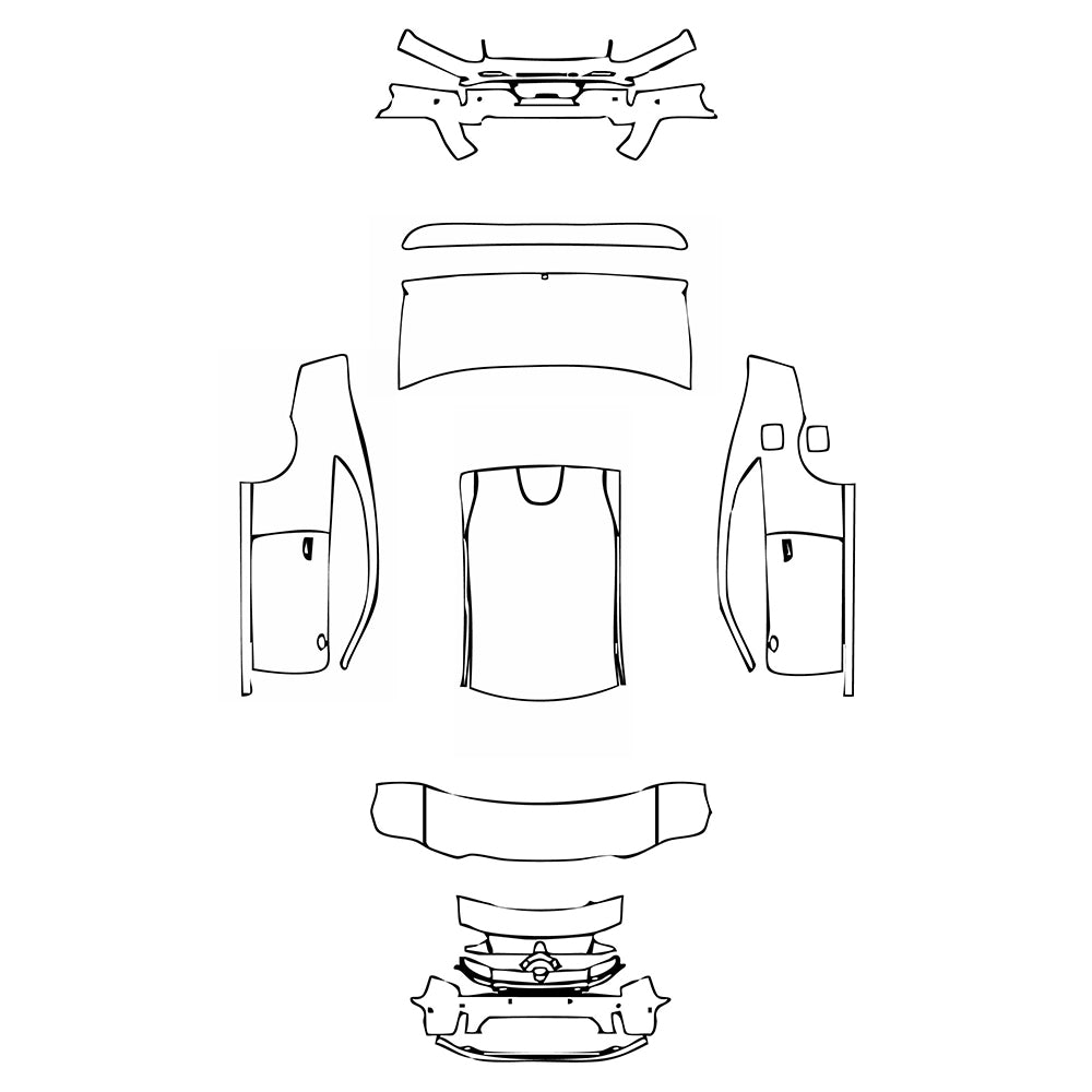 Pre-Cut PPF Dodge Charger Daytona 2-Door Scat Pack 2025 - PPF-Kits