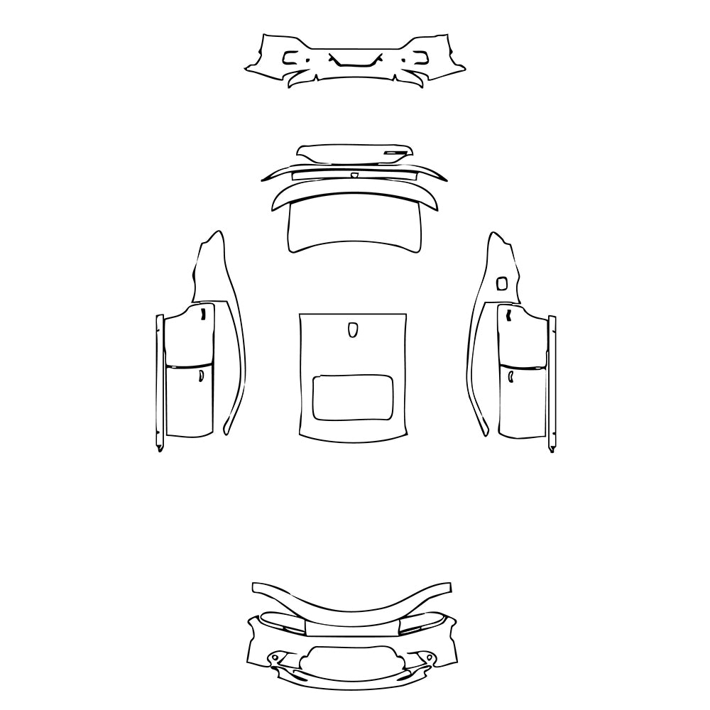 Pre-Cut PPF Dodge Charger Standard body R T 2022 - PPF-Kits