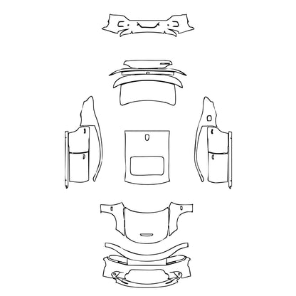 Pre-Cut PPF Dodge Charger Standard body SCAT PACK 2022 - PPF-Kits