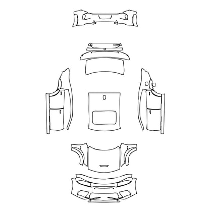 Pre-Cut PPF Dodge Charger Widebody SCAT PACK 2022 - PPF-Kits