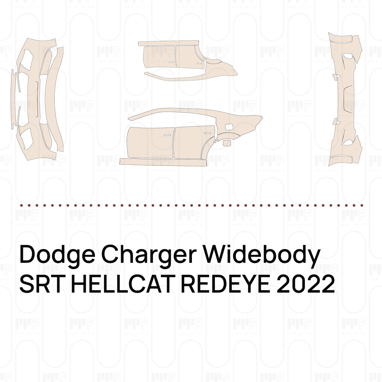 PPF precortado Dodge Charger Widebody SRT HELLCAT REDEYE 2022