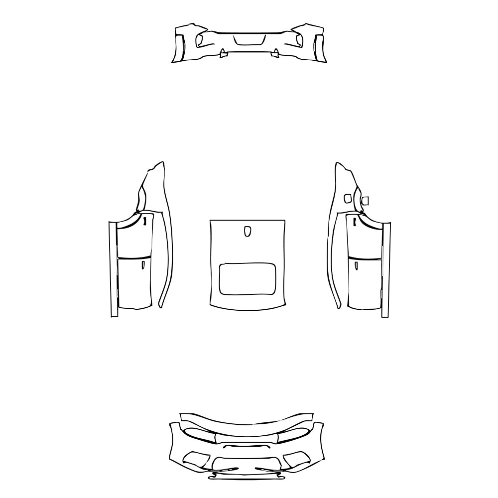 Pre-Cut PPF Dodge Charger Widebody SRT HELLCAT REDEYE 2023 - PPF-Kits