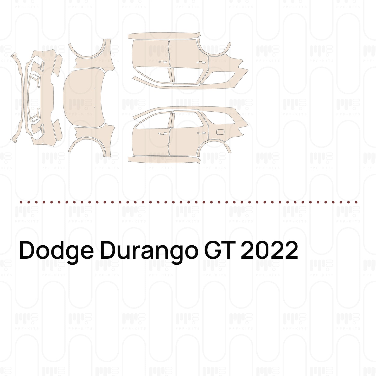 Pre-Cut PPF Dodge Durango GT 2022