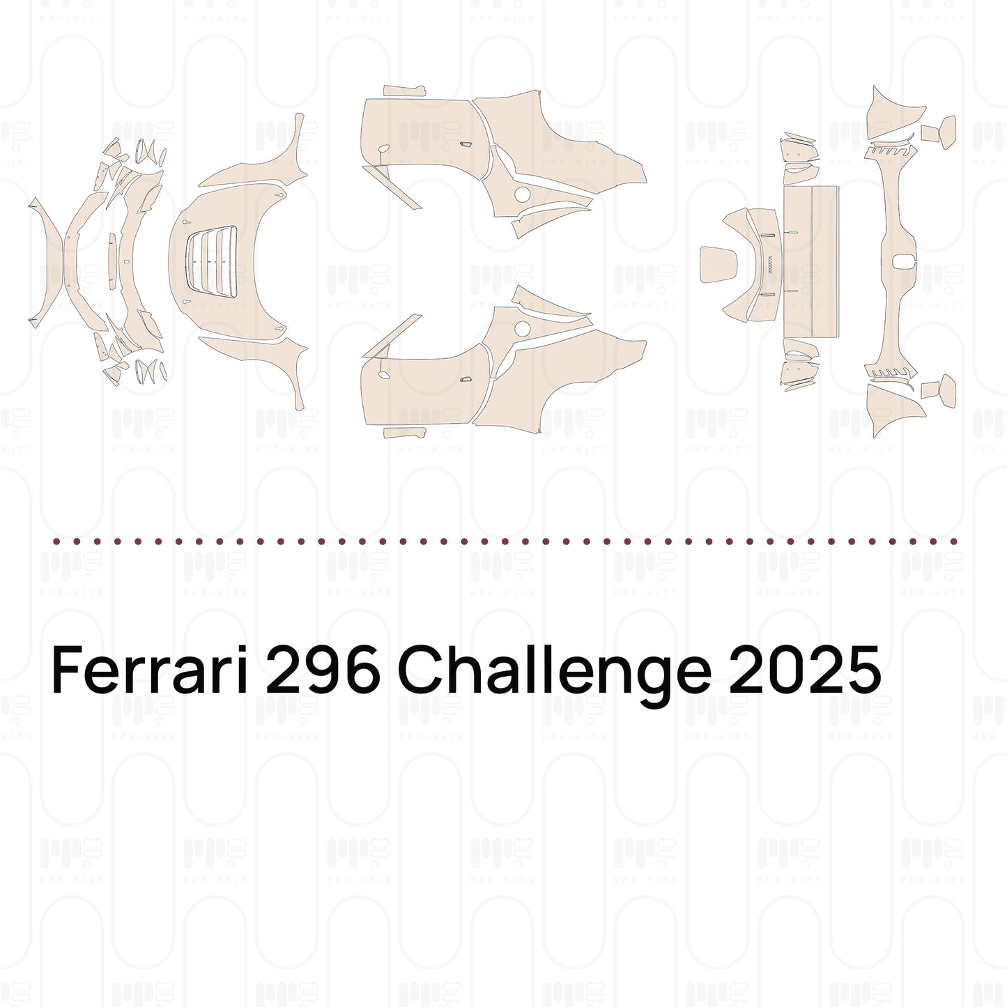 Pre-Cut PPF Ferrari 296 Challenge 2025