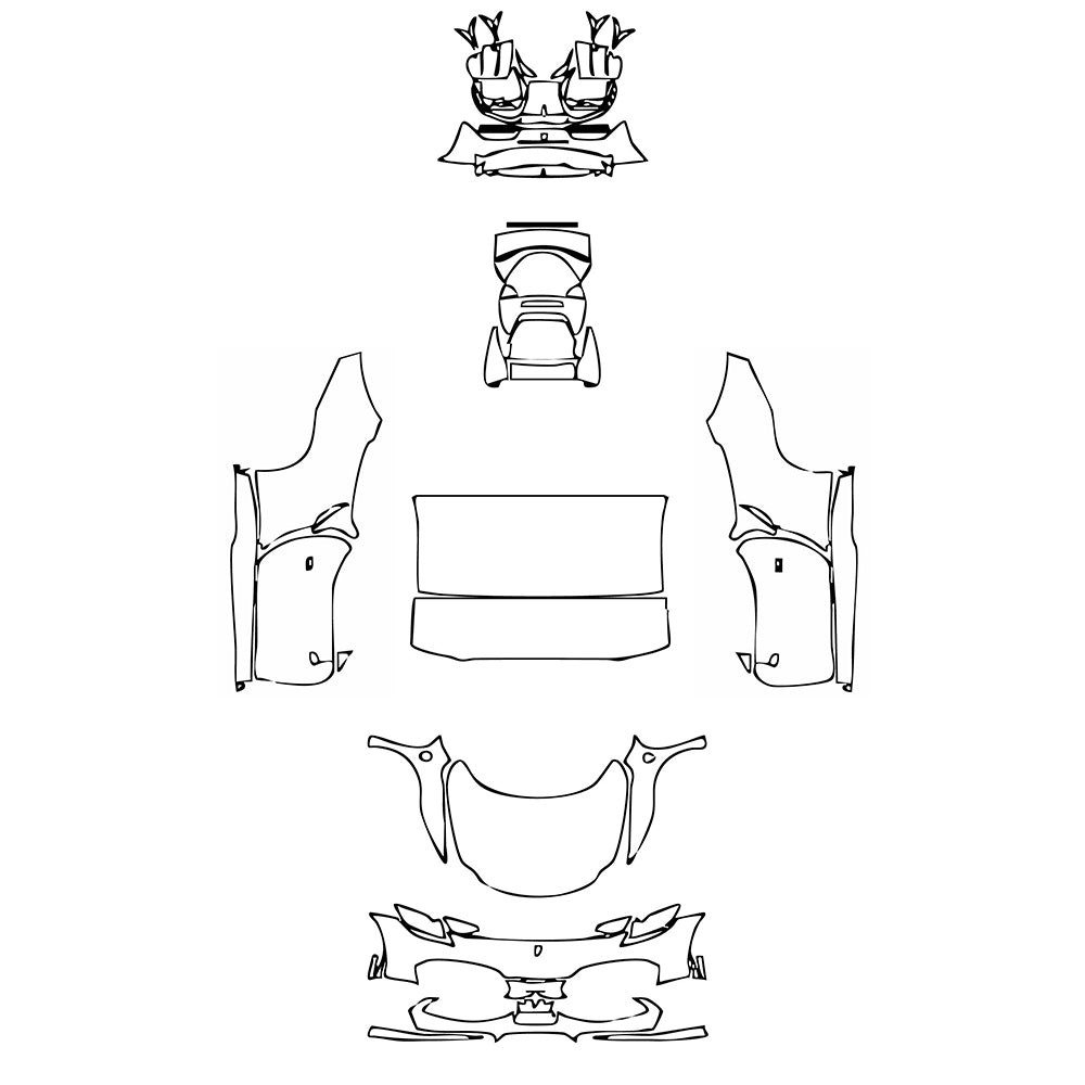 Pre-Cut PPF Ferrari 296 GTS 2023 - PPF-Kits