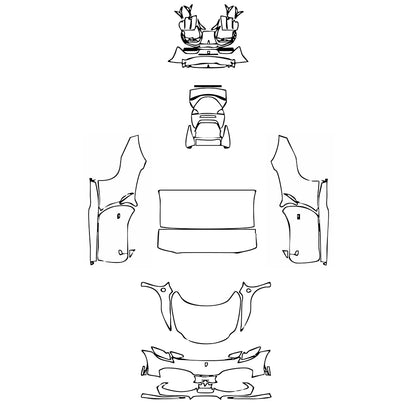 Pre-Cut PPF Ferrari 296 GTS 2025 - PPF-Kits