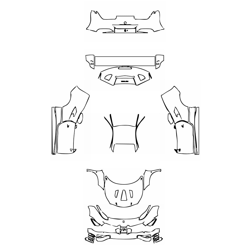 Pre-Cut PPF Ferrari 488 Challenge 2019 - PPF-Kits