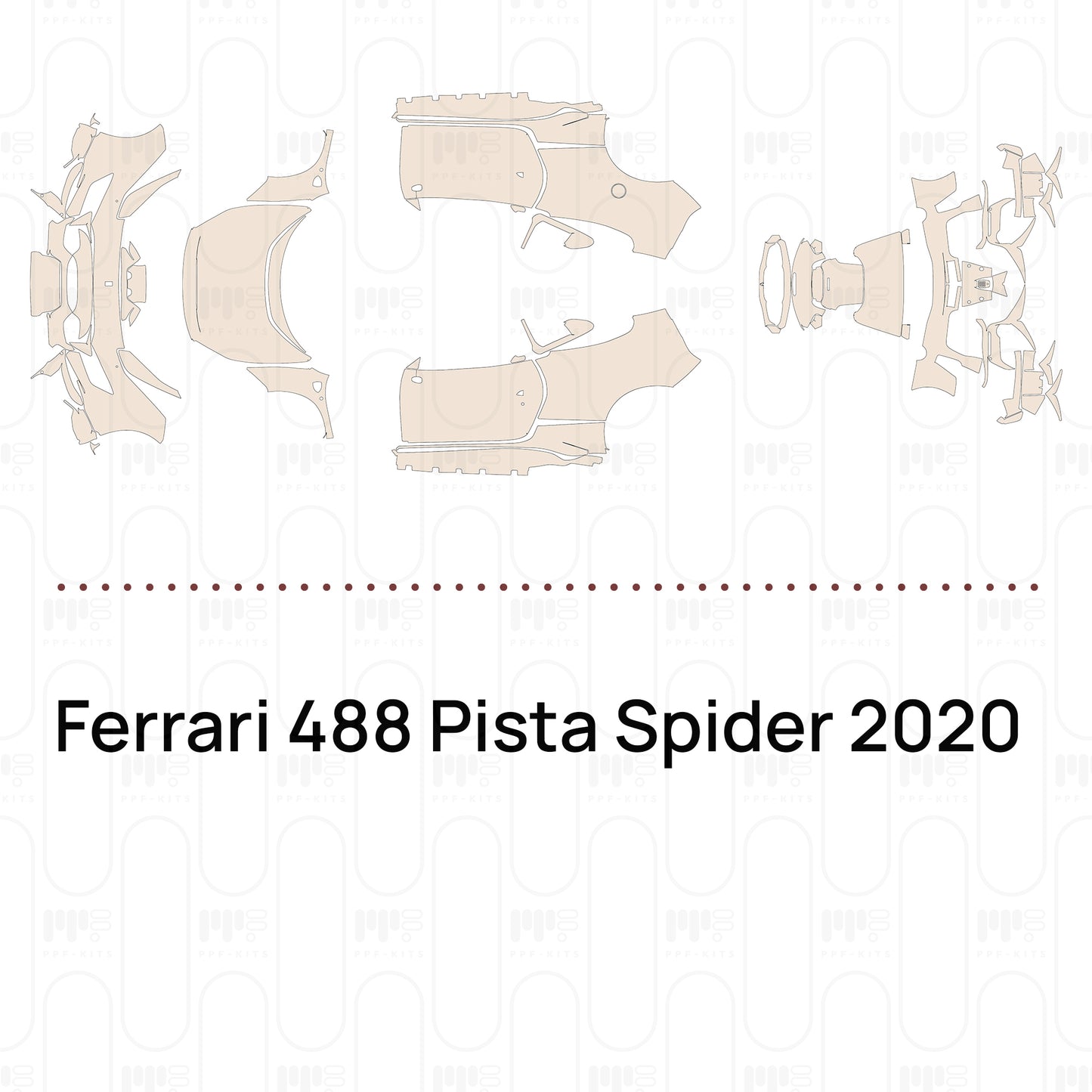 PPF precortado Ferrari 488 Pista Spider 2020