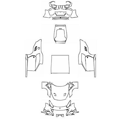 Pre-Cut PPF Ferrari F12 F12tdf 2017 - PPF-Kits