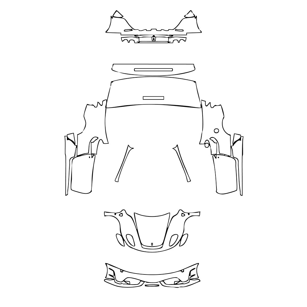 Pre-Cut PPF Ferrari F430 F430 Scuderia Coupe 2010 - PPF-Kits