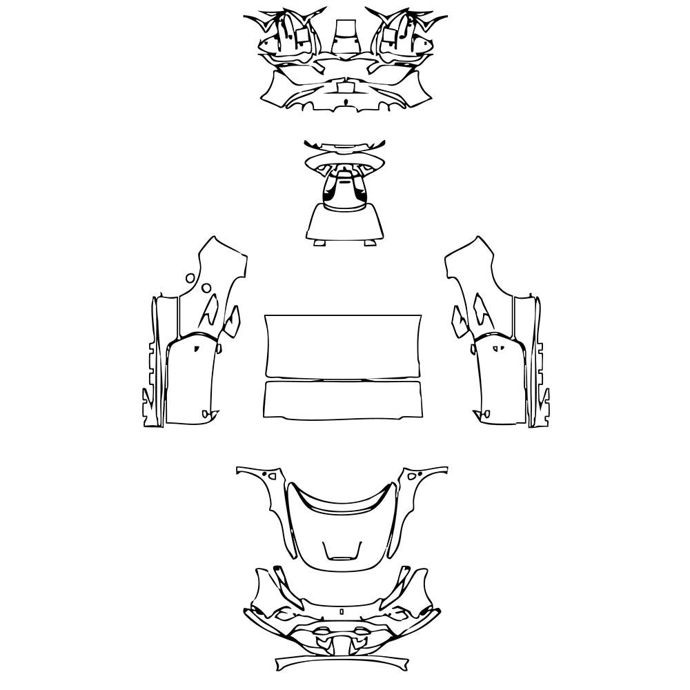 Pre-Cut PPF Ferrari F8 Spider 2019 - PPF-Kits