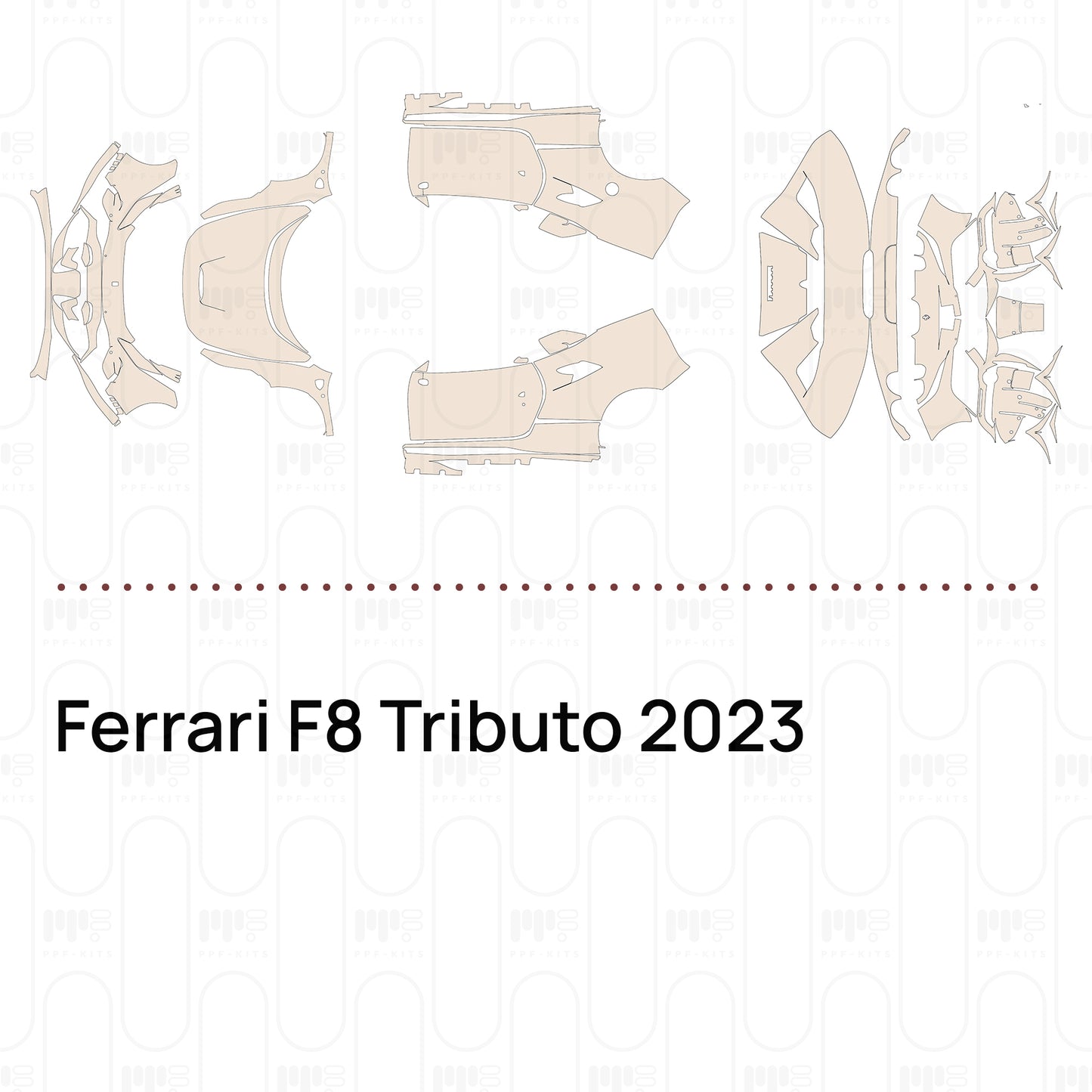 PPF precortado Ferrari F8 Tributo 2023