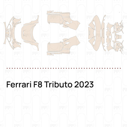 PPF precortado Ferrari F8 Tributo 2023