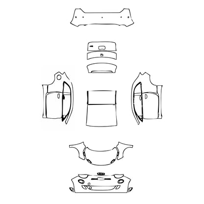 Pre-Cut PPF Fiat 500e 2 door Base Coupe 2024 - PPF-Kits