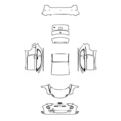 Pre-Cut PPF Fiat 500e 2 door La Prima Coupe 2021 - PPF-Kits