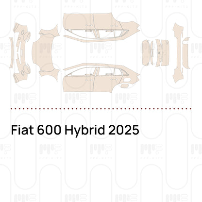 PPF precortado Fiat 600 Hybrid 2025
