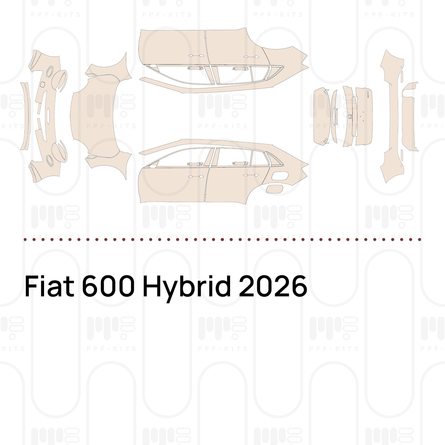 PPF precortado Fiat 600 Hybrid 2026