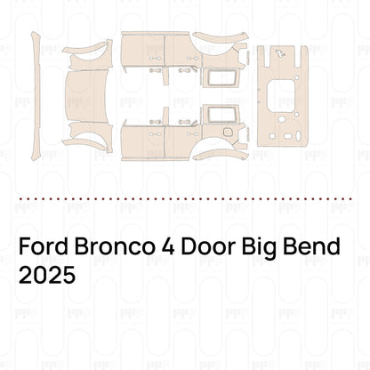 Pre-Cut PPF Ford Bronco 4 Door Big Bend 2025