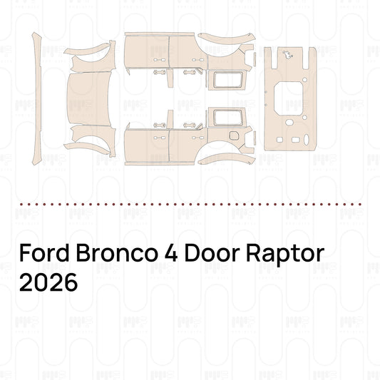 PPF precortado Ford Bronco 4 Door Raptor 2026
