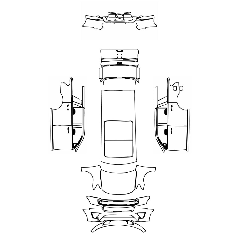 Pre-Cut PPF Ford Expedition Standard Wheelbase Platinum 2018 - PPF-Kits