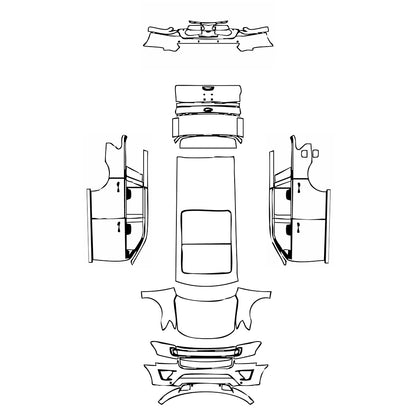 Pre-Cut PPF Ford Expedition Standard Wheelbase Platinum 2018 - PPF-Kits
