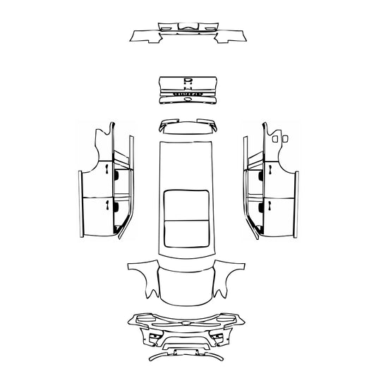 Pre-Cut PPF Ford Expedition Standard Wheelbase Platinum 2023 - PPF-Kits