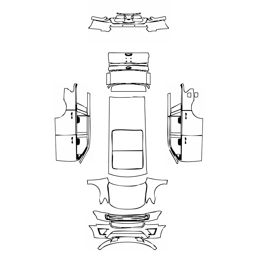 Pre-Cut PPF Ford Expedition Standard Wheelbase XLT 2018 - PPF-Kits