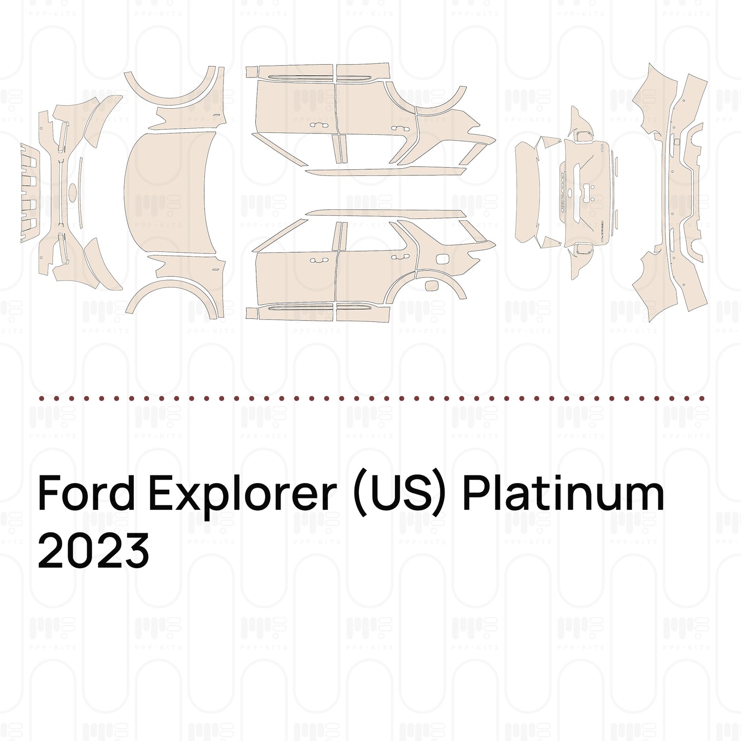 Pre-Cut PPF Ford Explorer (US) Platinum 2023