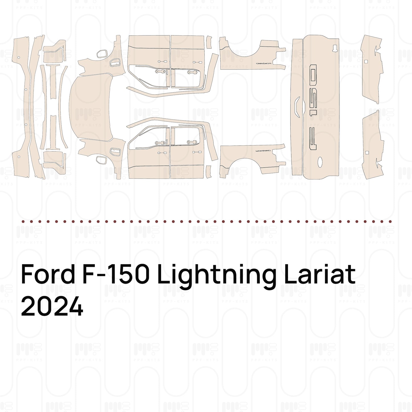 PPF precortado Ford F-150 Lightning Lariat 2024