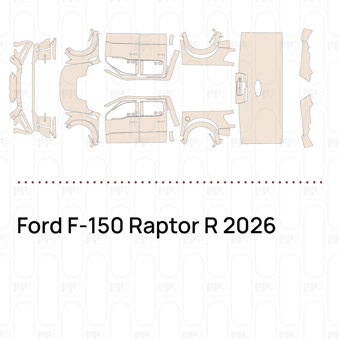 PPF precortado Ford F-150 Raptor R 2026