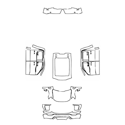 Pre-Cut PPF Ford F-150 SuperCrew Lariat 2023 - PPF-Kits