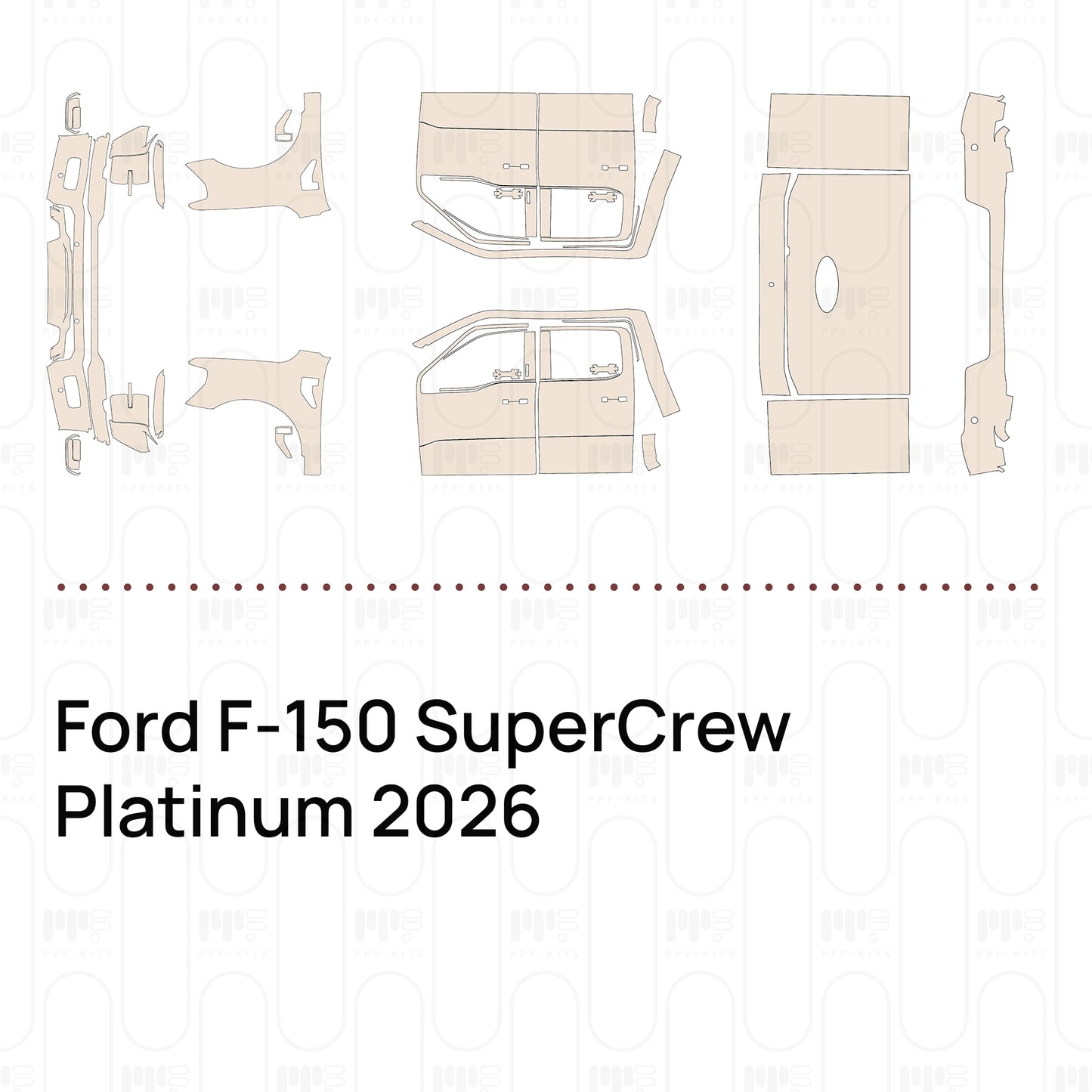PPF precortado Ford F-150 SuperCrew Platinum 2026