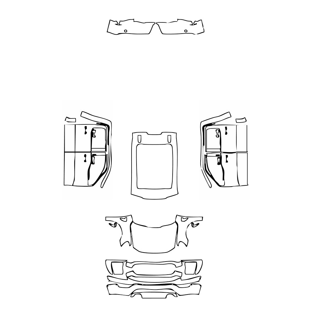 Pre-Cut PPF Ford F-150 SuperCrew XLT 2022 - PPF-Kits