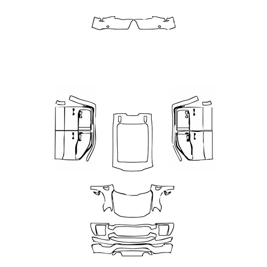 Pre-Cut PPF Ford F-150 SuperCrew XLT 2023 - PPF-Kits