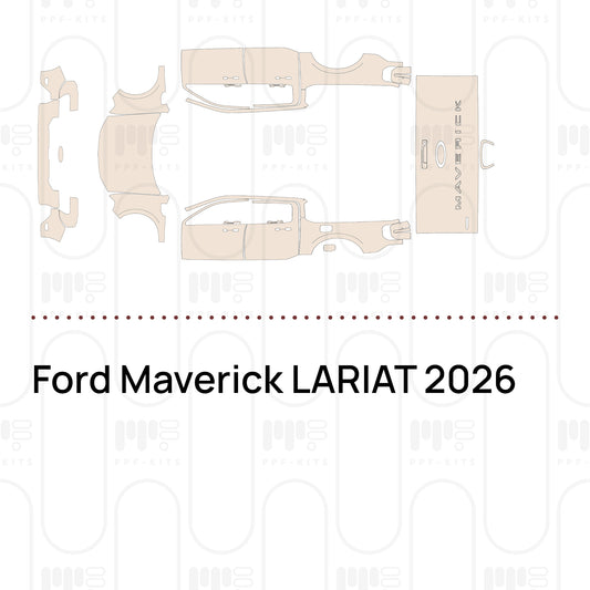 Ford Maverick LARIAT 2026 – Lámina de protección PPF precortada