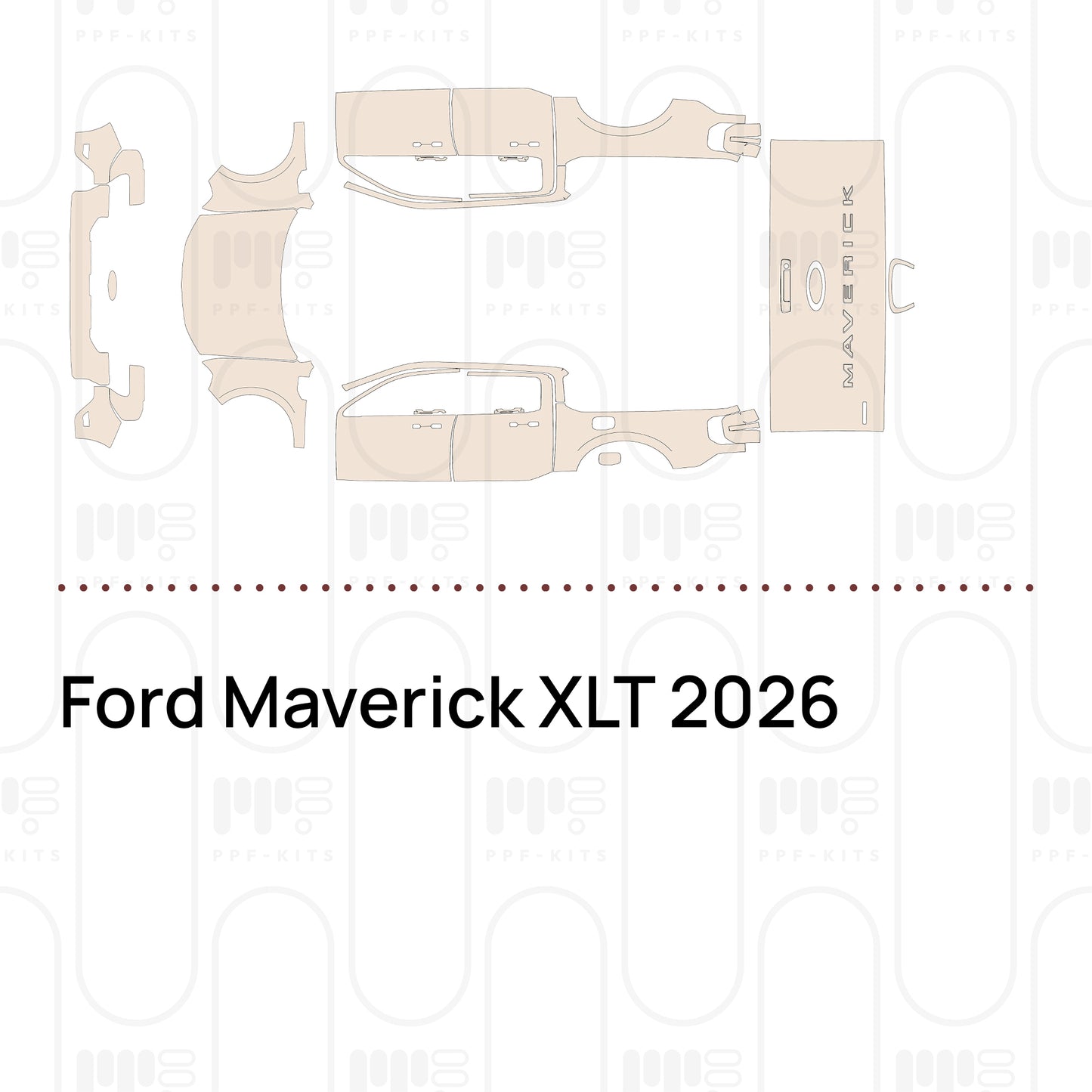 PPF precortado Ford Maverick XLT 2026