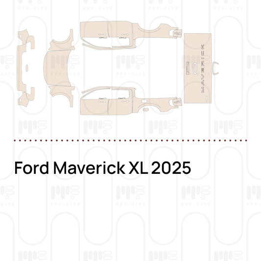 Ford Maverick XL 2025 – Lámina de protección PPF precortada