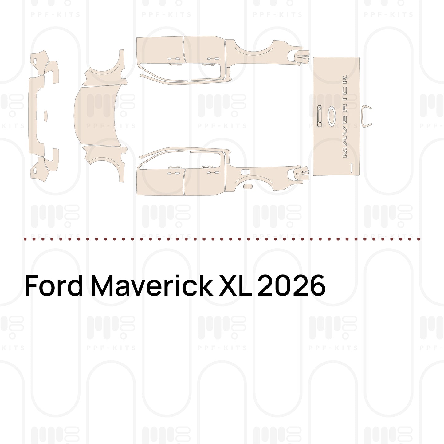 Pre-Cut PPF Ford Maverick XL 2026