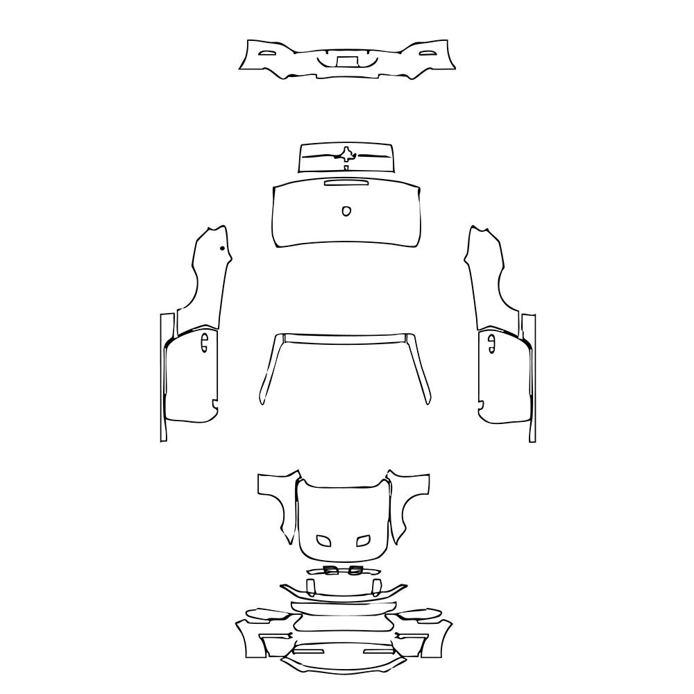 Pre-Cut PPF Ford Mustang Convertible EcoBoost 2018 - PPF-Kits