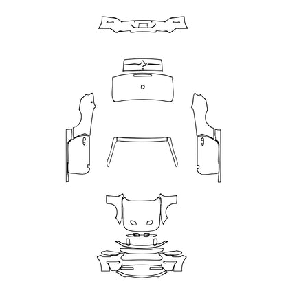 Pre-Cut PPF Ford Mustang Convertible EcoBoost 2023 - PPF-Kits
