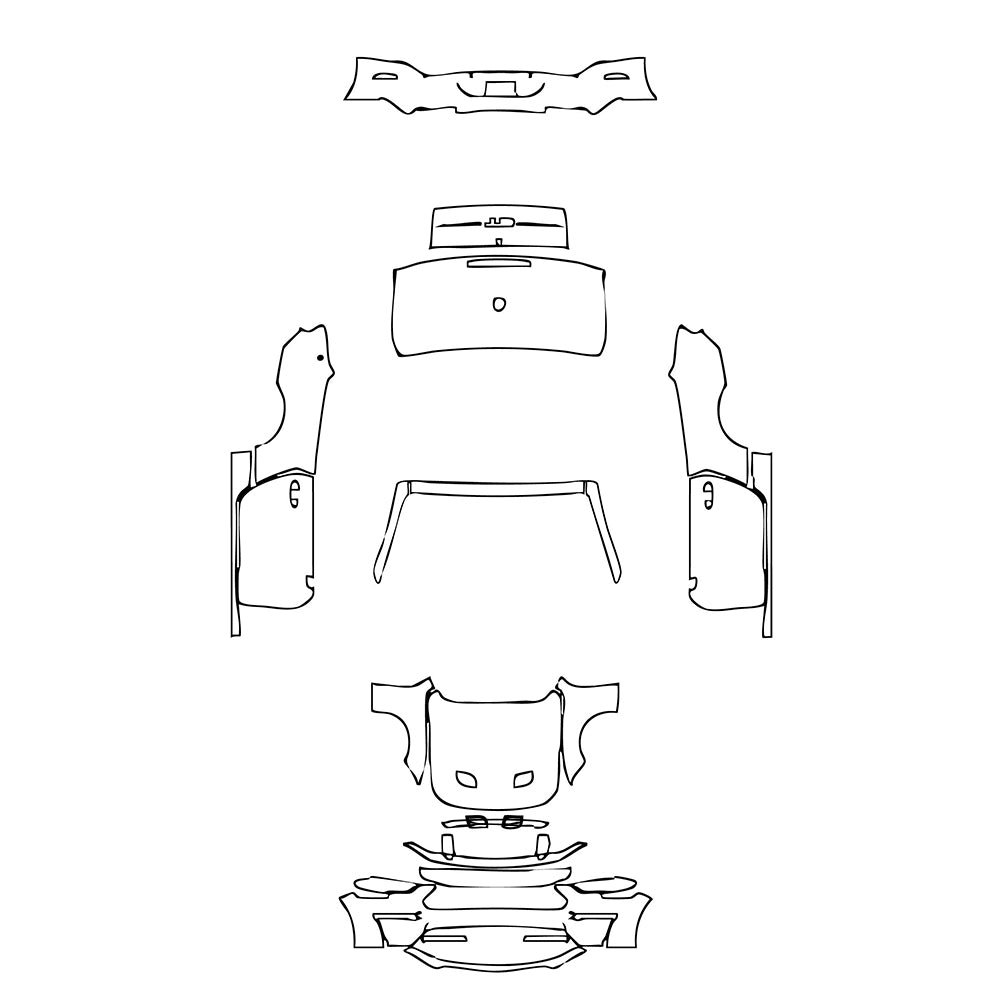 Pre-Cut PPF Ford Mustang Convertible GT 2018 - PPF-Kits