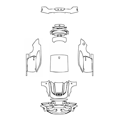 Pre-Cut PPF Ford Mustang Fastback Dark Horse 2025 - PPF-Kits