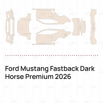 PPF precortado Ford Mustang Fastback Dark Horse Premium 2026