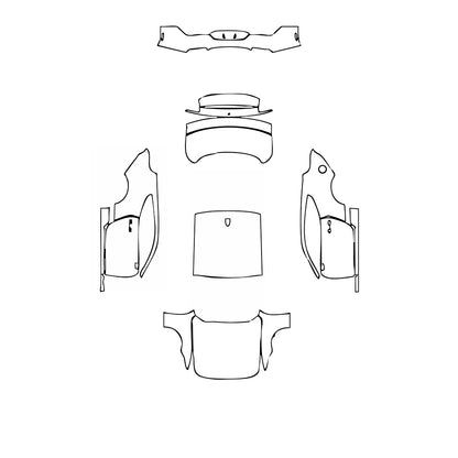 Pre-Cut PPF Ford Mustang Fastback EcoBoost 2024 - PPF-Kits