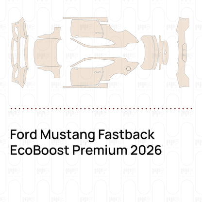 PPF precortado Ford Mustang Fastback EcoBoost Premium 2026