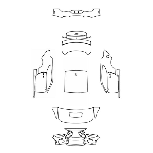 Pre-Cut PPF Ford Mustang Fastback GT 2024 - PPF-Kits