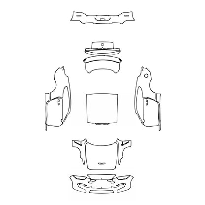 Pre-Cut PPF Ford Mustang Fastback Shelby GT350 2015 - PPF-Kits
